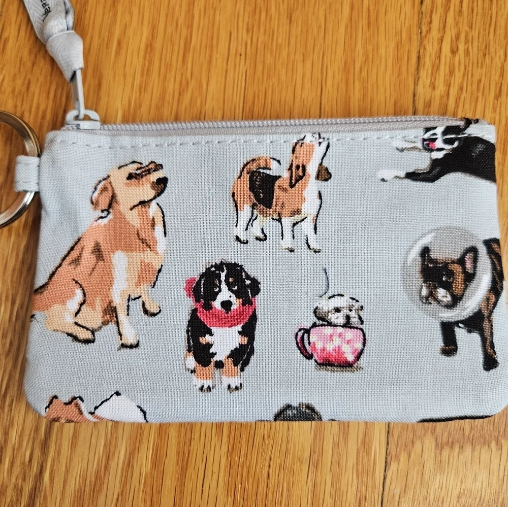 Vera Bradley Dog Show Zip ID Case NWT